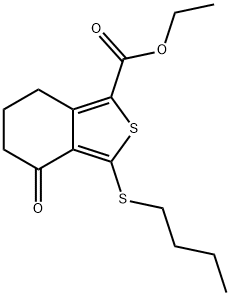 ETHYL 3-(BUTYLTHIO)-4-OXO-4,5,6,7-TETRAHYDROBENZO[C]THIOPHENE-1-CARBOXYLATE price.