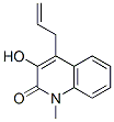 2(1H)-Quinolinone, 3-hydroxy-1-methyl-4-(2-propenyl)- (9CI) Struktur