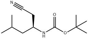 (S)-N-BOC-2-AMINO-4-METHYLPENTYL CYANIDE Struktur