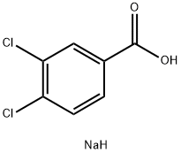 3,4-Dichlorobenzoic acid sodium salt Struktur