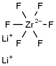 dilithium hexafluorozirconate(2-) Struktur