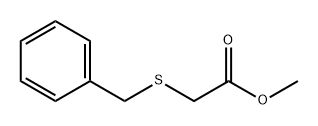 Benzyl(2-methoxy-2-oxoethyl) sulfide Struktur