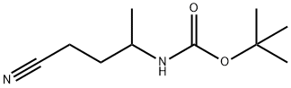 Carbamic acid, (3-cyano-1-methylpropyl)-, 1,1-dimethylethyl ester (9CI) Struktur