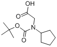 N-BOC-N-CYCLOPENTYL-AMINO-ACETIC ACID 結(jié)構(gòu)式