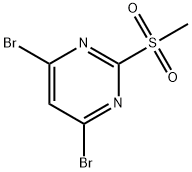 4,6-Dibromo-2-(methylsulfonyl)pyrimidine  Struktur