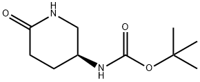 (S)-tert-butyl 6-oxopiperidin-3-ylcarbamate Struktur