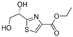 4-Thiazolecarboxylicacid,2-(1,2-dihydroxyethyl)-,ethylester,(S)-(9CI) Struktur