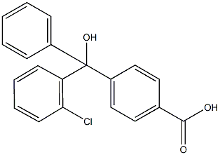 4-[(2-CHLOROPHENYL)HYDROXYPHENYLMETHYL]-BENZOIC ACID Struktur