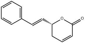 (6R)-6α-[(E)-スチリル]-5,6-ジヒドロ-2H-ピラン-2-オン 化學(xué)構(gòu)造式