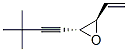 Oxirane, 2-(3,3-dimethyl-1-butynyl)-3-ethenyl-, trans- (9CI) Struktur