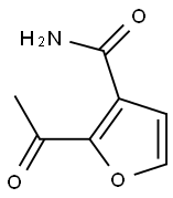 3-Furancarboxamide, 2-acetyl- (9CI) Struktur