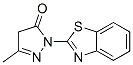 Pyrazol-5(4H)-one, 1-(2-benzothiazolyl)-3-methyl- Struktur