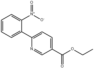 6-(2-Nitrophenyl)-nicotinic acid ethyl ester Struktur