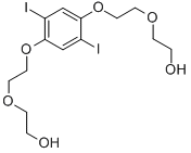 2,2'-[(2,5-DIIODO-1,4-PHENYLENE)BIS(OXY-2,1-ETHANEDIYLOXY)]BIS[ETHANOL] Struktur