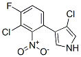 3-Chloro-4-(3-chloro-4-fluoro-2-nitrophenyl)-1H-pyrrole Struktur