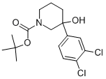 1-BOC-3-(3,4-DICHLOROPHENYL)-3-HYDROXYPIPERIDINE Struktur