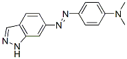 4-(1H-Indazol-6-ylazo)-N,N-dimethylbenzen-1-amine Struktur