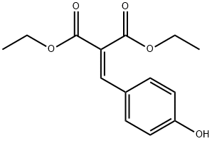 2-(4-HYDROXY-BENZYLIDENE)-MALONIC ACID DIETHYL ESTER Struktur