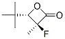 2-Oxetanone,4-(1,1-dimethylethyl)-3-fluoro-3-methyl-,cis-(9CI) Struktur