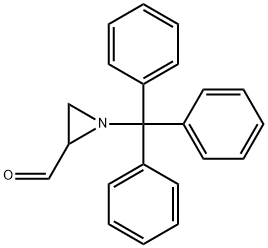 2-Aziridinecarboxaldehyde, 1-(triphenylmethyl)- Struktur