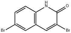 3,6-DibroMo-2(1H)-quinolinone Struktur