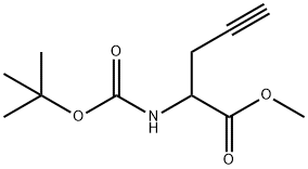 2-TERT-BUTOXYCARBONYLAMINO-PENT-4-YNOIC ACID METHYL ESTER Struktur