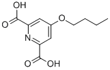 4-Butoxy-2,6-pyridinedicarboxylic acid Struktur