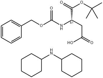 N-ALPHA-BENZYLOXYCARBONYL-L-ASPARTIC ACID ALPHA-TERT-BUTYL ESTER DICYCLOHEXYLAMINE Struktur