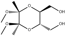 (2R,3R,5S,6S)-5,6-Bis(hydroxyMethyl)-2,3-diMethoxy-2,3-diMethyl-1,4-dioxane Struktur