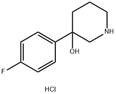 3-(4-FLUORO-PHENYL)-PIPERIDIN-3-OL HYDROCHLORIDE Struktur