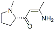 2-Buten-1-one,3-amino-1-(1-methyl-2-pyrrolidinyl)-,[S-(Z)]-(9CI) Struktur