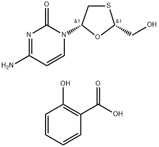 Lamivudine salicylate Struktur