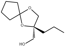 1,4-Dioxaspiro[4.4]nonane-2-methanol,2-propyl-,(S)-(9CI) Struktur