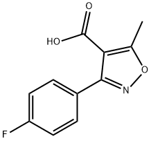 3-(4-氟苯基)-5-甲基-4-異惡唑羧酸 結(jié)構(gòu)式