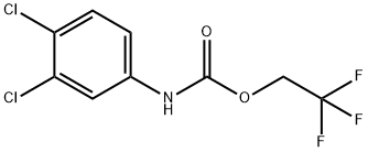 2,2,2-TRIFLUOROETHYL 3,4-DICHLOROPHENYLCARBAMATE Struktur