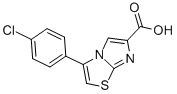 3-(4-CHLOROPHENYL)IMIDAZO[2,1-B]THIAZOLE-6-CARBOXYLIC ACID Struktur