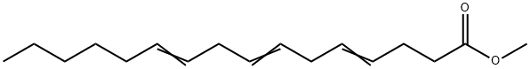 4,7,10-Hexadecatrienoic acid methyl ester Struktur