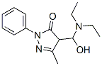 4-[(Diethylamino)hydroxymethyl]-3,4-dihydro-5-methyl-2-phenyl-2H-pyrazol-3-one Struktur