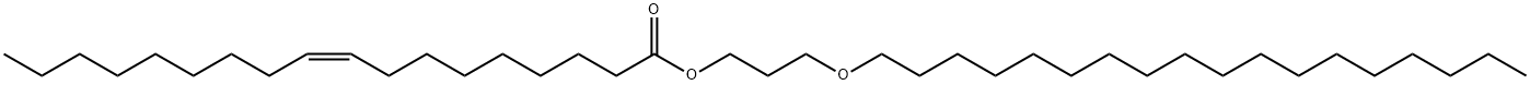 (Z)-9-Octadecenoic acid 3-(octadecyloxy)propyl ester Struktur