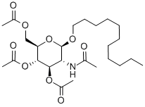 UNDECYL 2-ACETAMIDO-2-DEOXY-3,4,6-TRI-O-ACETYL-BETA-D-GLUCOPYRANOSIDE Struktur