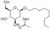 NONYL-2-ACETAMIDO-2-DEOXY-BETA-D-GLUCOPYRANOSIDE Struktur