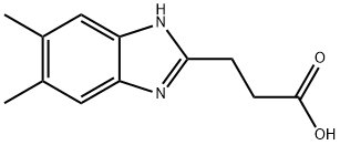 3-(5,6-DIMETHYL-1H-BENZOIMIDAZOL-2-YL)-PROPIONIC ACID Struktur