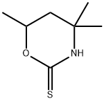 4,4,6-trimethyl-1,3-oxazinane-2-thione Struktur