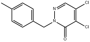 4,5-DICHLORO-2-(4-METHYLBENZYL)-2,3-DIHYDROPYRIDAZIN-3-ONE Struktur