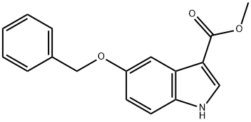 5-BENZYLOXY-1H-INDOLE-3-CARBOXYLIC ACID METHYL ESTER Struktur