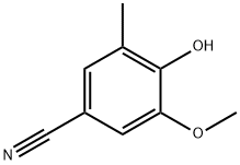 4-hydroxy-3-methoxy-5-methylbenzonitrile Struktur