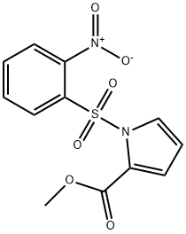 methyl 1-(2-nitrophenyl)sulfonylpyrrole-2-carboxylate Struktur