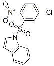 1H-Indole, 1-[(5-chloro-2-nitrophenyl)sulfonyl]- Struktur