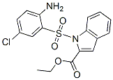 ethyl 1-(2-amino-5-chloro-phenyl)sulfonylindole-2-carboxylate Struktur