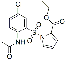 Ethyl 1-[(2-Acetamido-5-chlorophenyl)sulfonyl]-1H-pyrrole-2-carboxylat e Struktur